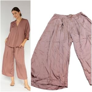 Neu Nomads Cropped Palazzo Pants Wide leg flowy loose Tencel Size XS